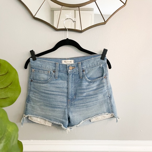 madewell high rise shorts